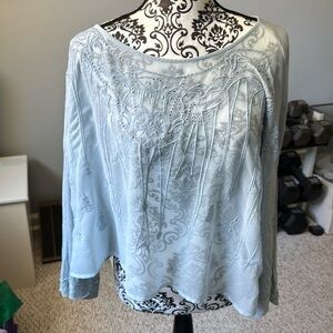 Free People blouse light blue size M